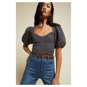 NATION LTD. Bianca Smocked 80’s Tee